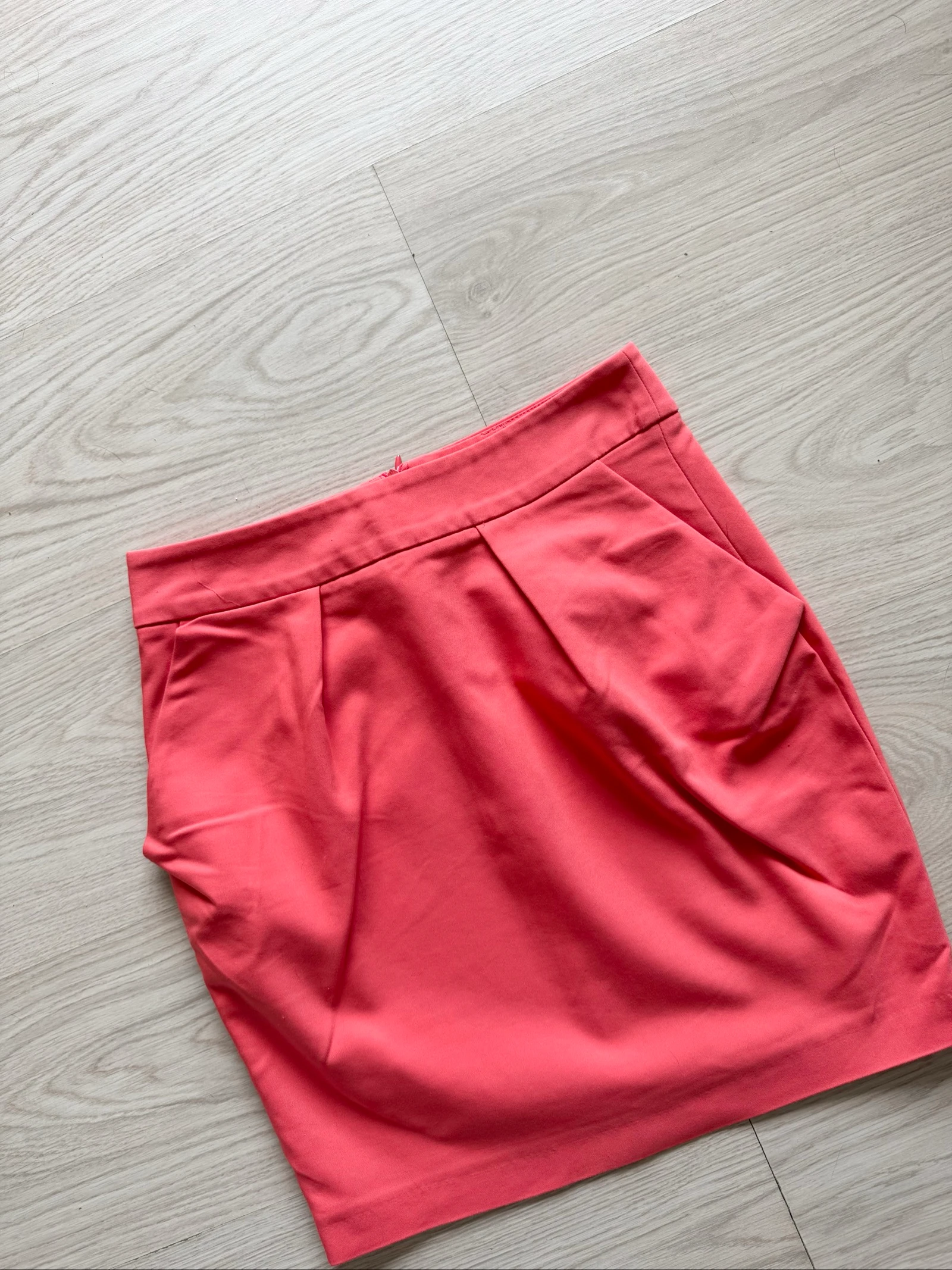 Zara coral mini skirt size 36 S – photo 4